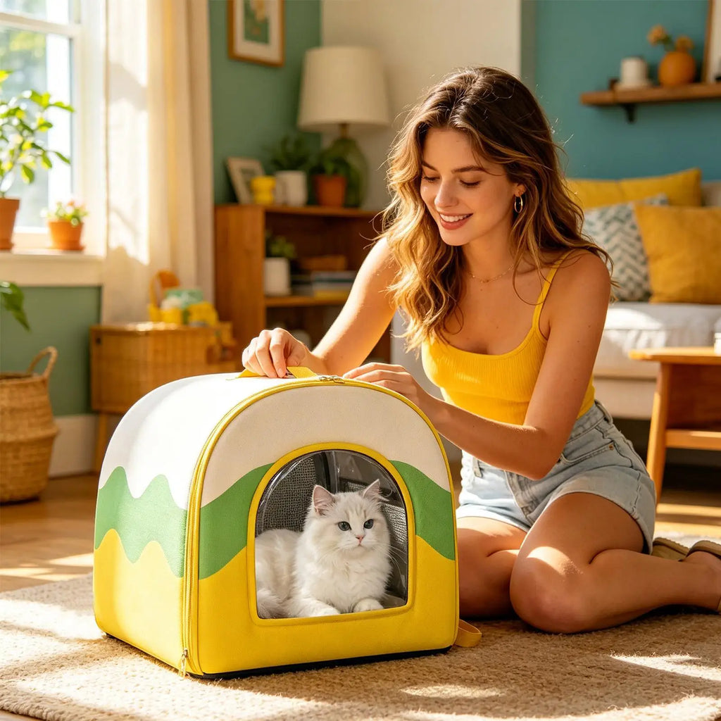 Cooling Cat House Summer Puppy Nest Cool Down Puppy Nest For Pet Parents Trainers Animal Lovers Apartment Home Office Bedroom Qme