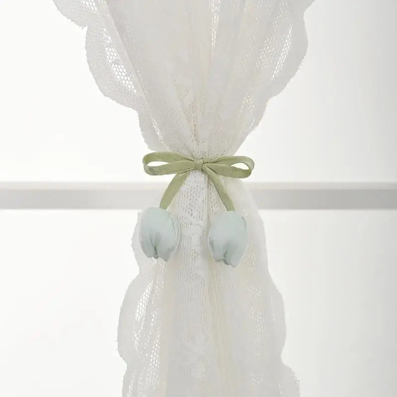 Elegant Adjustable Tulip Curtain Straps Creative Fashion Curtain Tieback Rope Beautifully Designed Homestay Curtain Accessories Qme