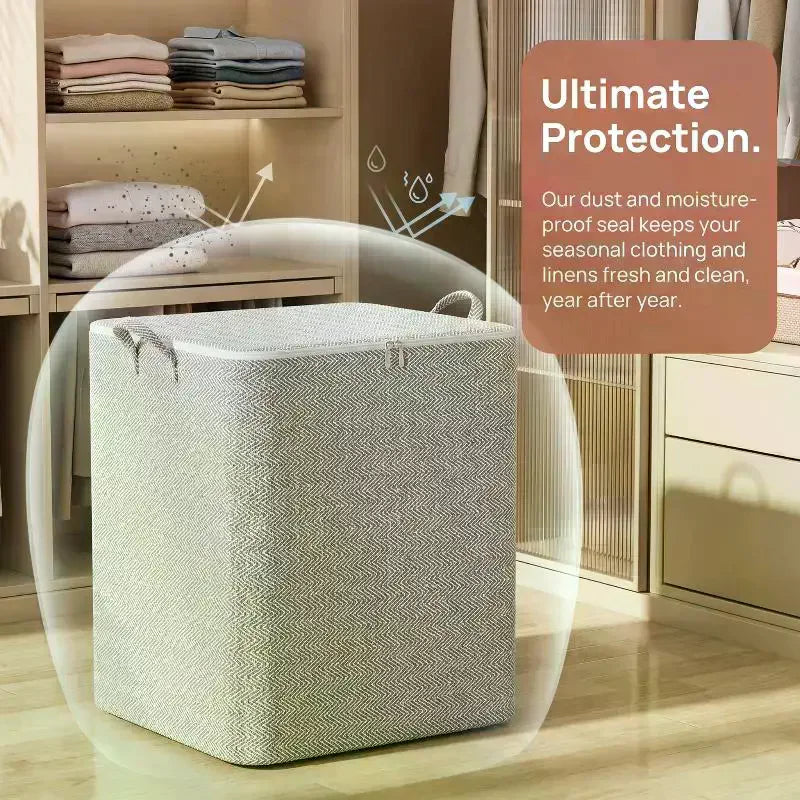 Big Clothes Storage Box Cover Large Laundry Basket Organizer Bag Baby Qme