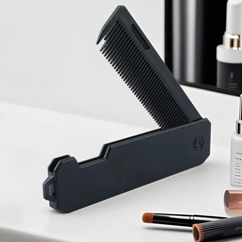 Portable Plastic Folding Pocket Combs Barber Men Oil Head Beard Hair Qme