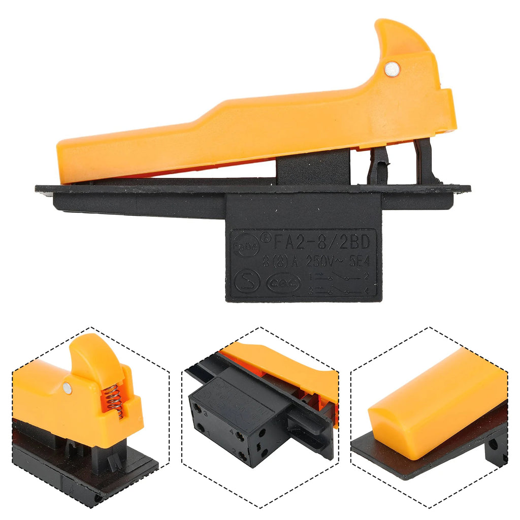 Angle Grinder Switch Trigger Switch For 150 Angle Grinder Grinders Parts Lock On Type Replacement Switch Parts Qme Default Title