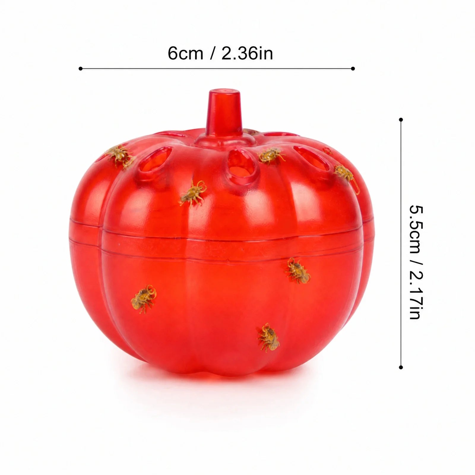 2PCS Pumpkin Shaped Effective Fly Trap Pest Insect Catcher Boxes Kitchen Reusable Multifunction Mosquitoes Pest Control Tools Qme
