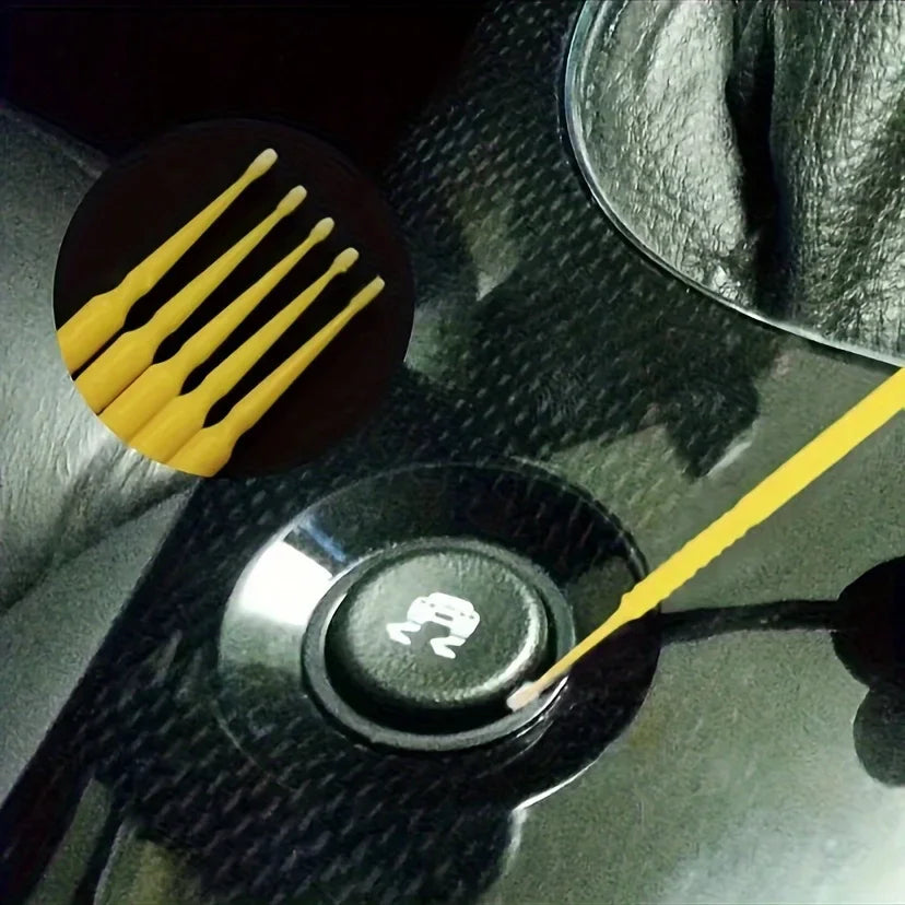 Car cleaning brush, small brush head, miniature cover, all-round cleaning paint, suitable for cars, miniature cover, brush Qme