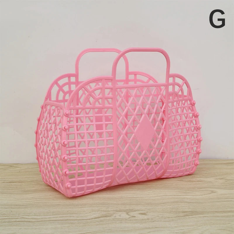 Shopping Basket Home Storage Organization Detachable Shower Plastic Qme G