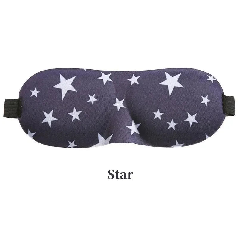 Eye Patch Women Men Soft Portable Blindfold Travel Sleep Eyepatch 3D Sleep Mask Natural Sleeping Eye Mask Eyeshade Cover Shade Qme Little Star