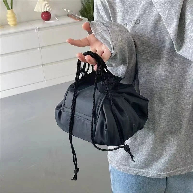 Women Drawstring Cosmetic Bag Travel Storage Makeup Bag Organizer Female Make Up Pouch Portable Waterproof Toiletry Bea Qme