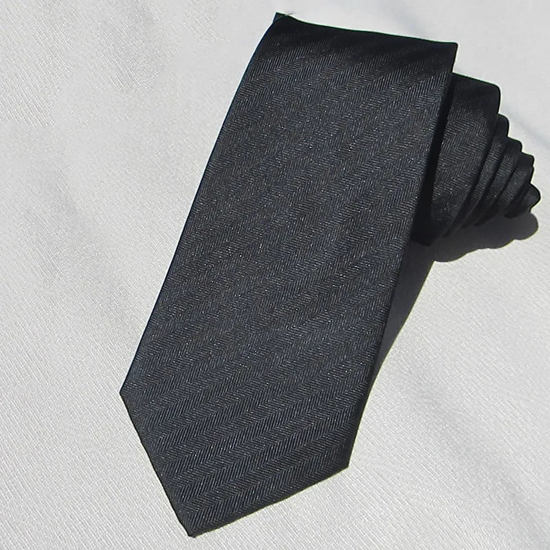 Business Black Men 100 Real Silk Tie Fashion Solid Suit Neckties Qme color6
