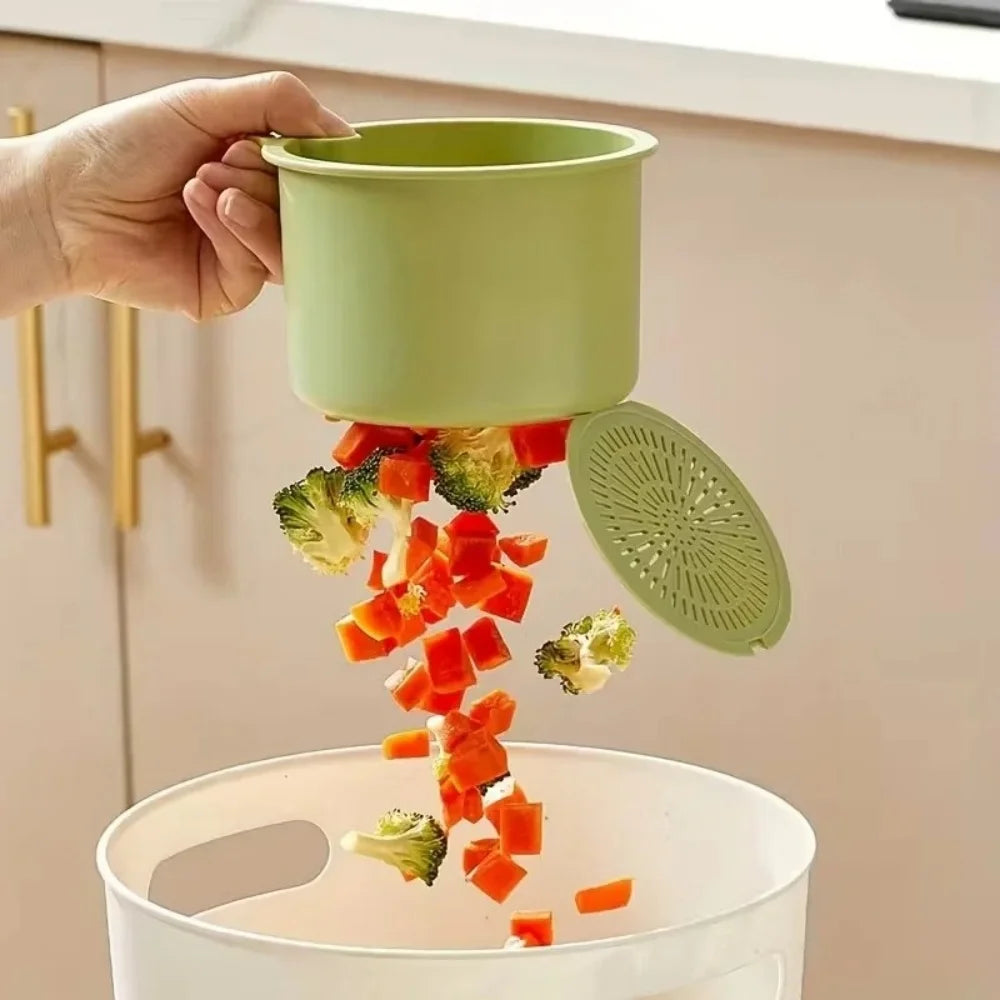 Kitchen Press-Type Drain Basket Food Strainer & Sink Organizer For Wash Fruit Restaurant Bar Buffet Use Hangable Filter Basket Qme
