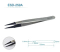1-6PC Watch Hands Installation Work Tweezers Straight Elbow Handle Stainless Antistatic Plastic Tweezers ESD-259 ESD-259A ESD-7A Qme ESD-259A