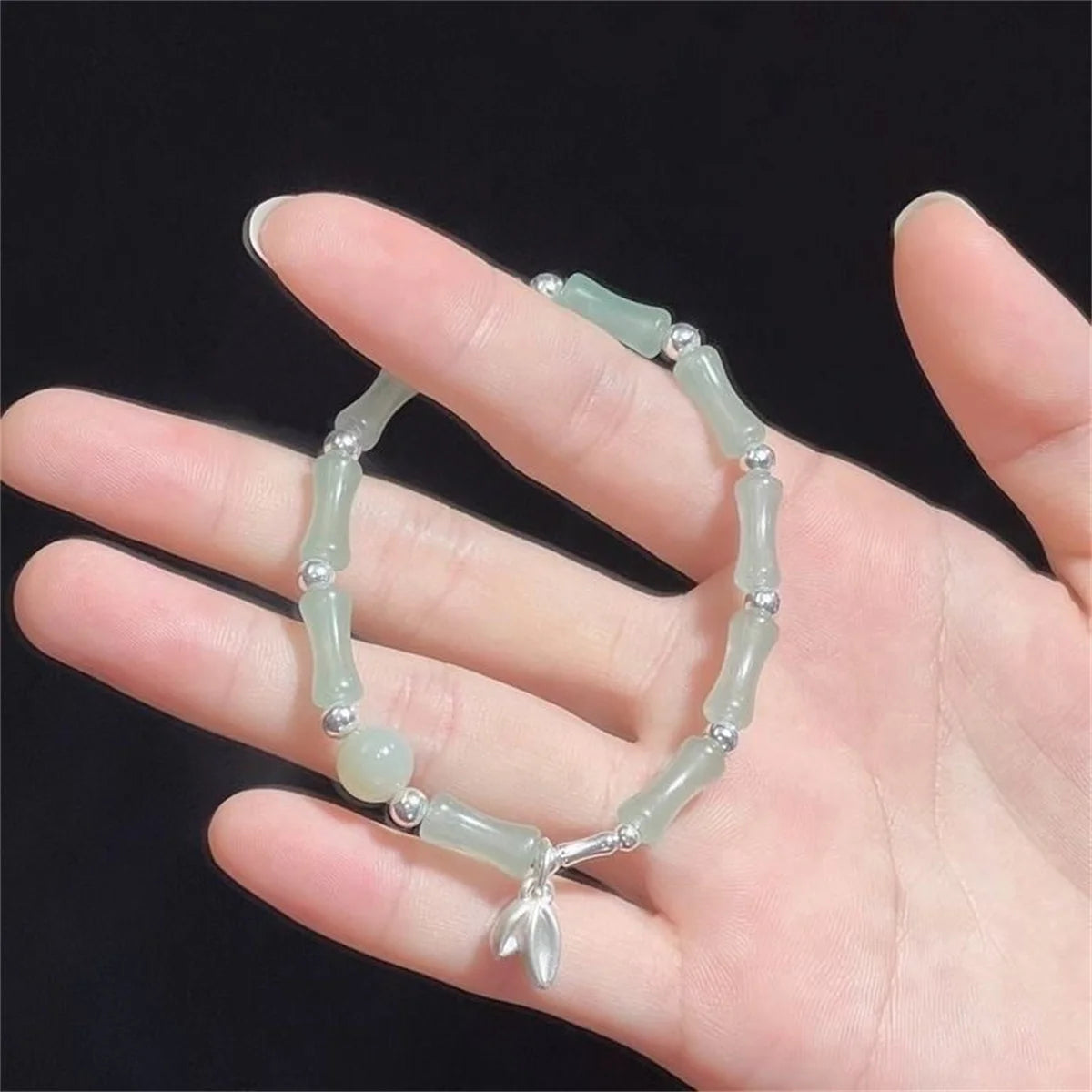 Cute Design Star Chain Tassel Bracelet for Women Fantasy Blue Crystal Beads Elastic Rope Bracelet Best Friend Jewelry Gifts Qme 6 17cm