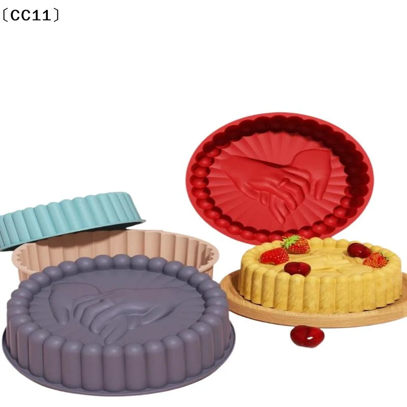 Charlotte Cake Pan Silicone Cheesecake Nonstick Round Baking Mold Qme