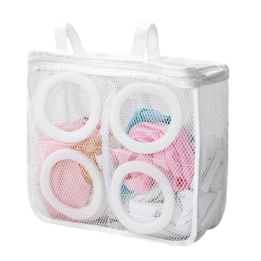 Laundry Bag Protection Bag Lazy Person Shoe Bag Bra Underwear Bag Protection Bag Shoe Built-In Divider Bathroom Qme White
