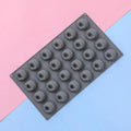24-Cell Raspberry Design Food Grade Silicone Cake Mold Mousse Mould Qme Gray