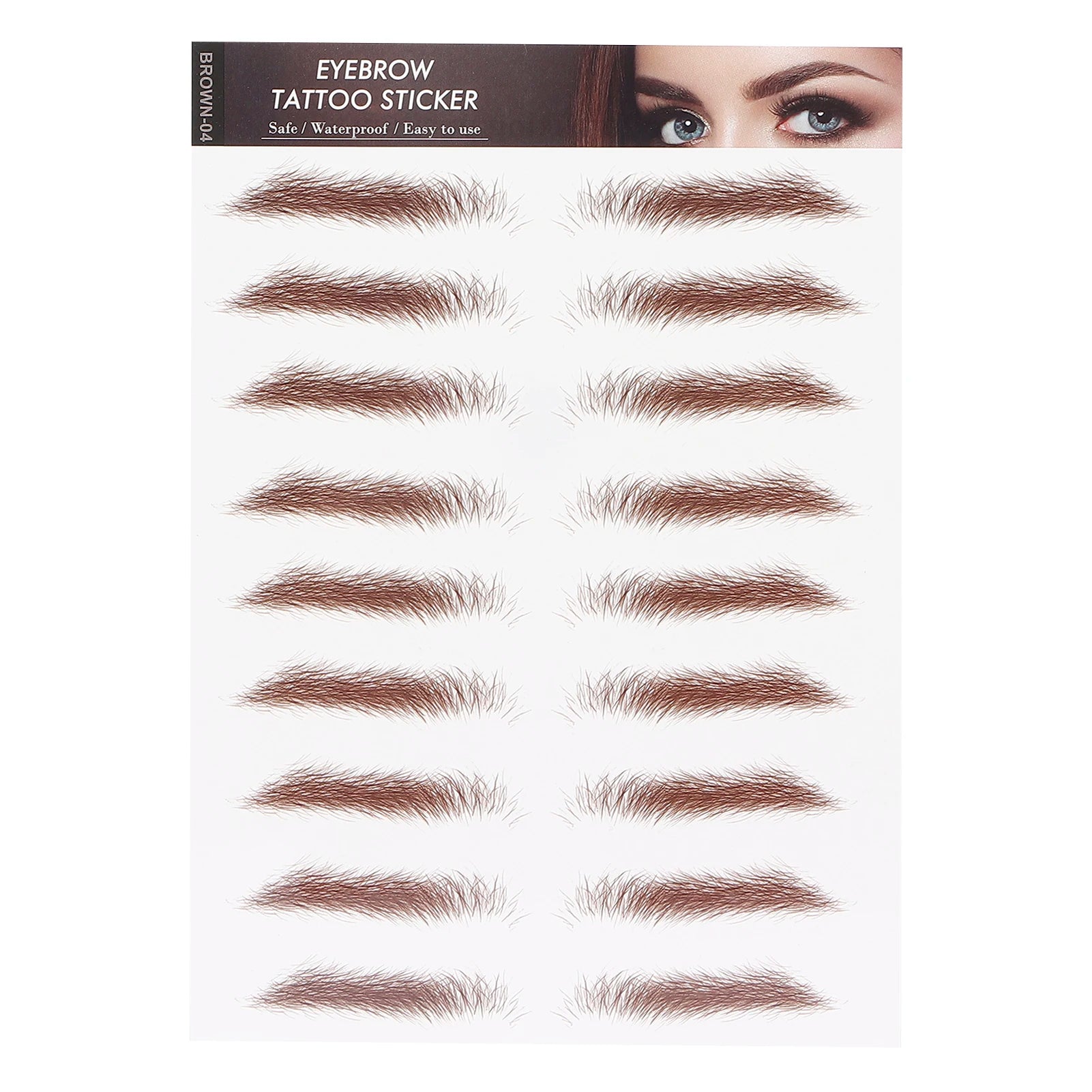 Professional Waterproof Eyebrow Tattoo Sticker Eyebrow Transfer Sticker for Women Lasting Eyebrow Tattoo Sticker Eyebrow Sticker Qme D