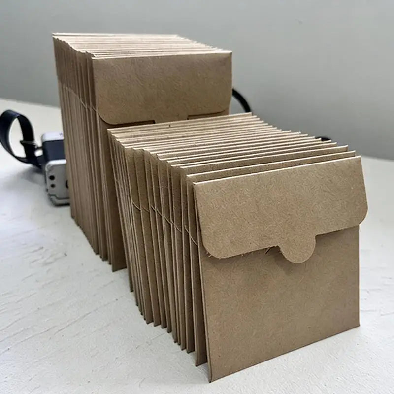 Thickened Square Kraft Paper Bags Card Packaging Eco-friendly Qme