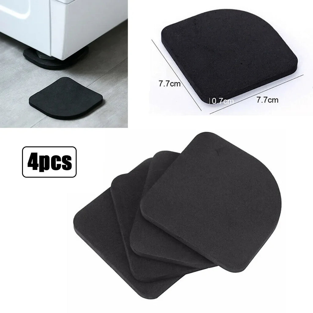 4Pcs Washing Machine Anti Vibration Pad Non Slip Shock Mute Foot Feet Tailorable Mat Refrigerator Floor Furniture Protectors Qme