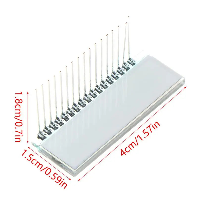 17PIN TN Positive 6 Digit Segment LCD Display Panel 3V No Backlight Qme