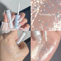 Glitter Highlighter Liquid Eye Shadow Eyeliner Durable Waterproof Gold Shimmer And Shine Eye Silkworm Pencil Makeup Beauty Tool Qme 1pcs 01