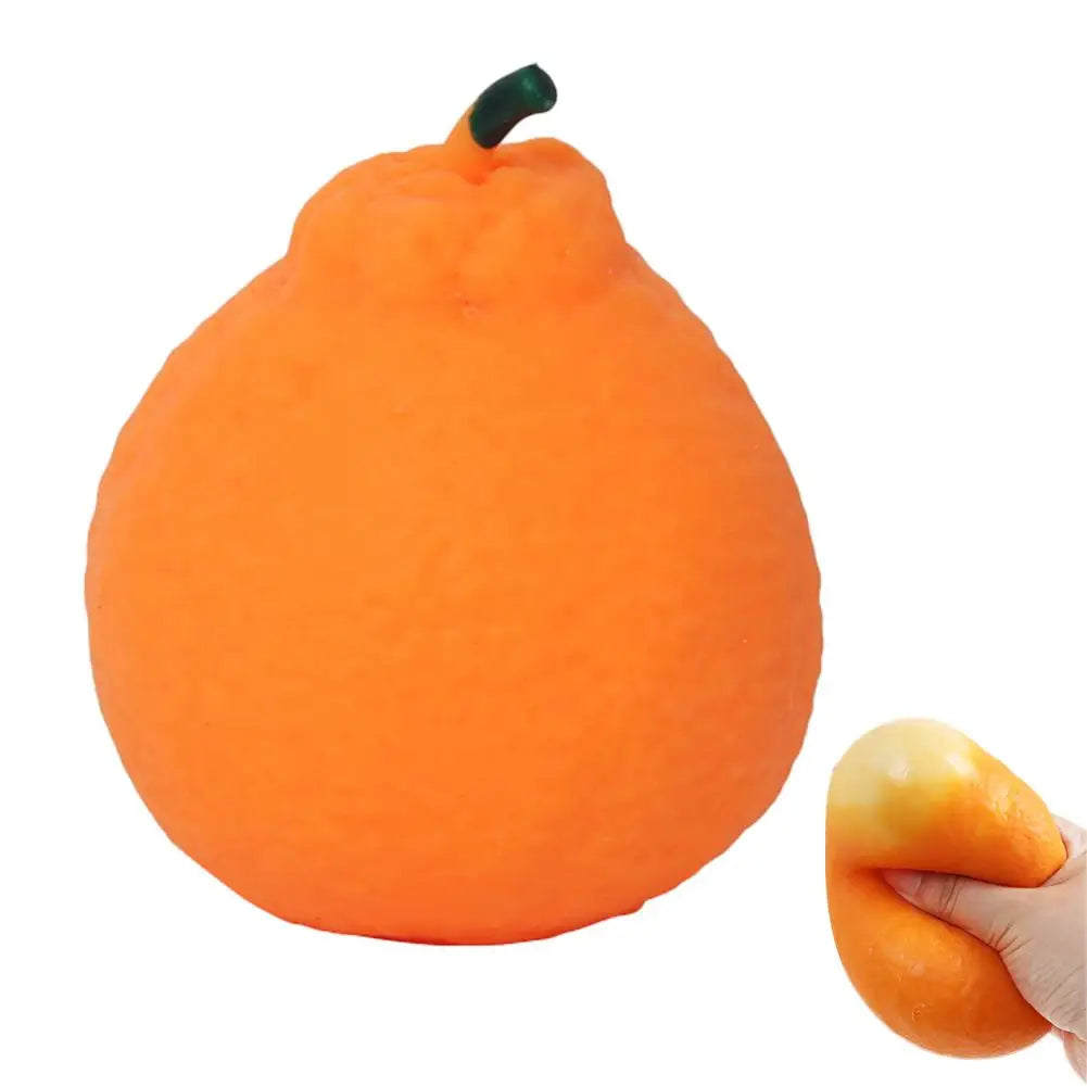 Stress Relief Soft Simulation Orange Fruit Slow Rising Squeeze Toy Qme 5cm orange