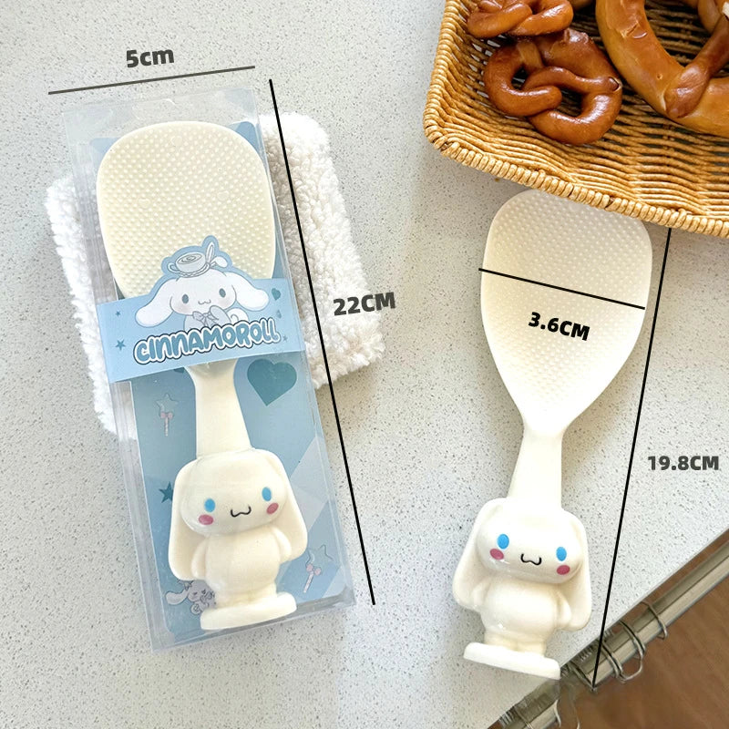 Kuroomi Creative Cartoon Household Spoon Plastic PP Non-Stick Rice Spoon That Stands Upright Qme 3
