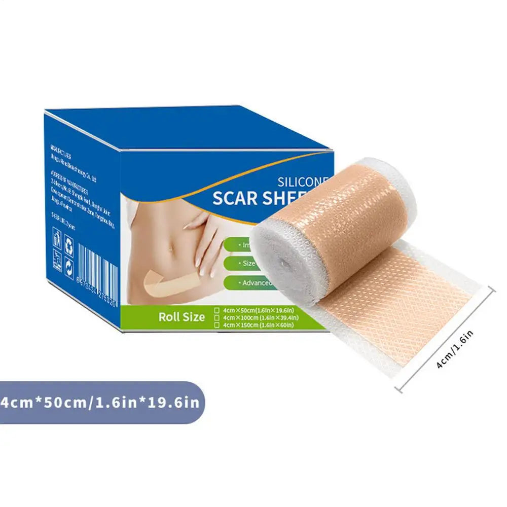 1 roll Silicone Scar Sheets Reusable Breathable Strips Silicone Tape For Scars For Men Women Family Friends Home Indoor Outdoor Qme 50cm