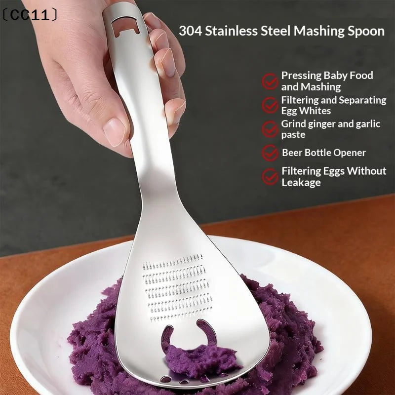 Multifunctional Stainless Steel Kitchen Utensil Cooking Garlic Ginger Qme