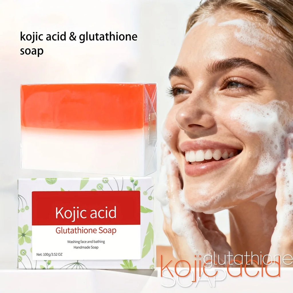Kojic Acid Whitening Soap Glutathione Ingredient Deep Cleansing Qme