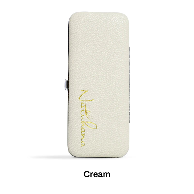 NATUHANA Tweezers Case Eyelash Extension Makeup Protection Box Lash Qme Cream