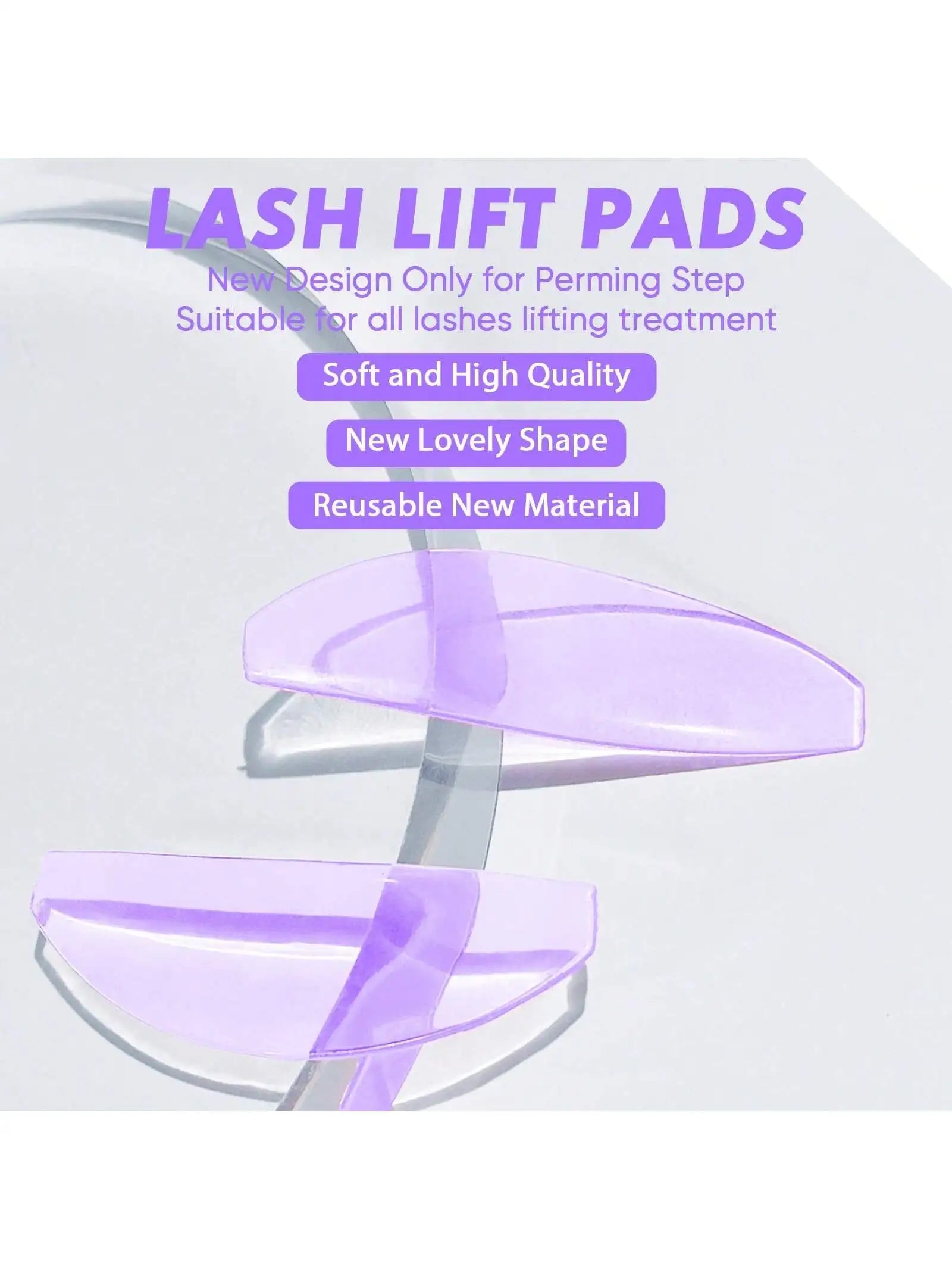 1 Pair Softening Lash Lift Pads Reusable Eye Patches Ultra-thin Good Qme