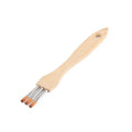 Round Flat Multi-tooth Comb Brush Nylon Wool Bamboo Handle Watercolor Qme A4