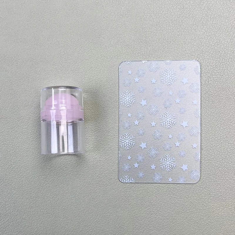 Erasable Mini Small Single Head Silicone Seal Nail Steel Plate Qme Pink