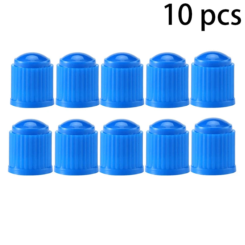 Car Motorcycles Bike Bicycle Universal Valve Cap Plastic Wheel Tire Qme Blue