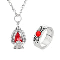 Anime Magic Girl Spiritual Nucleus Alloy Pendant Cosplay Puella Magi Madoka Magica Soul Gem Crystal Necklace Jewelry Accessory Qme Red