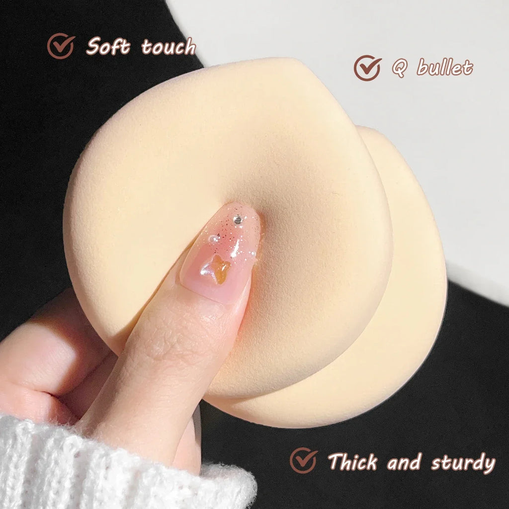 Dry and wet makeup puff sponge soft Korean style cute elastic marshmallow soft cushion makeup foundation set Qme