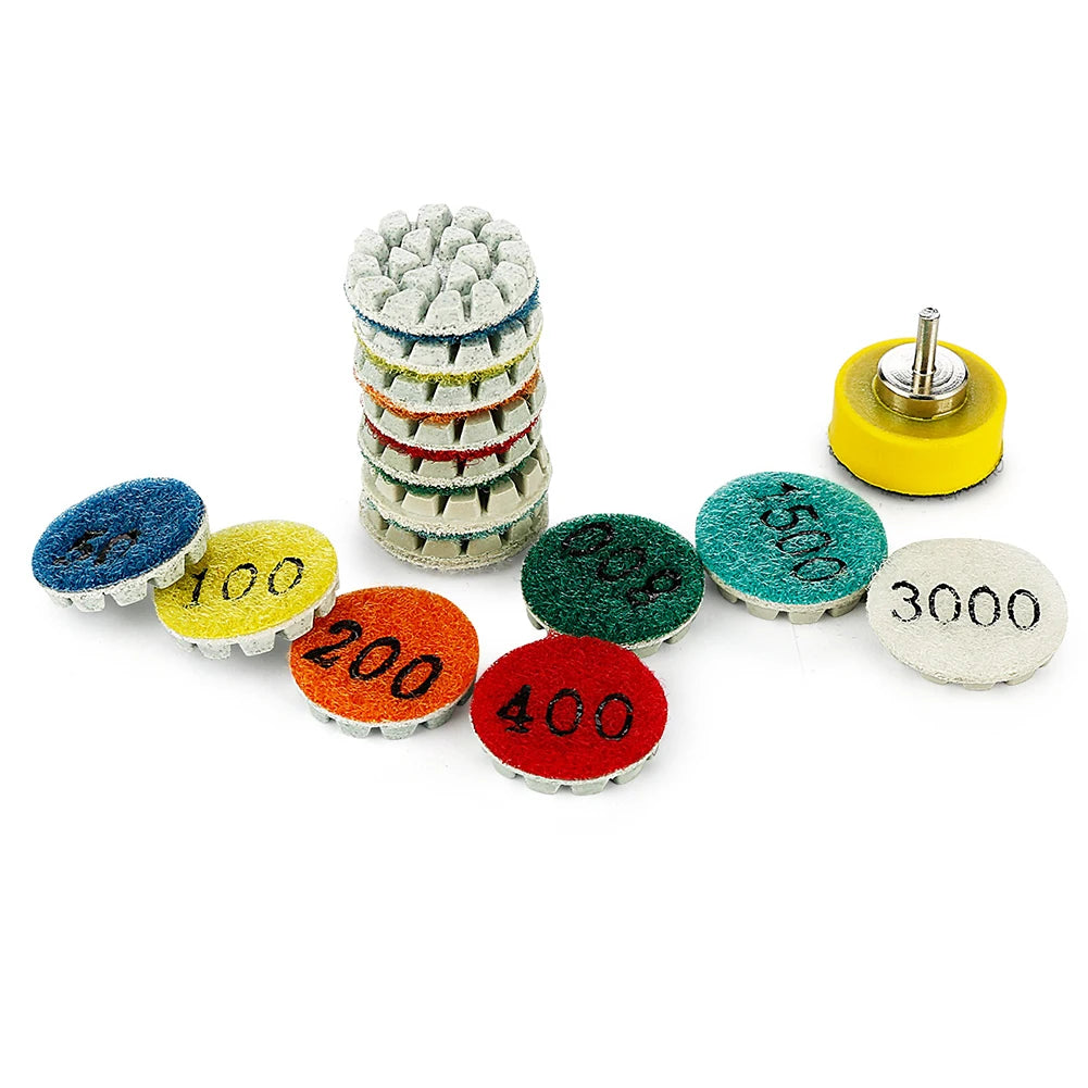 1pcs 1 Inch Polishing Pad Wet Dry Buffer Grinding Disc For Marble Granite Concrete Power Tools Accessories Qme