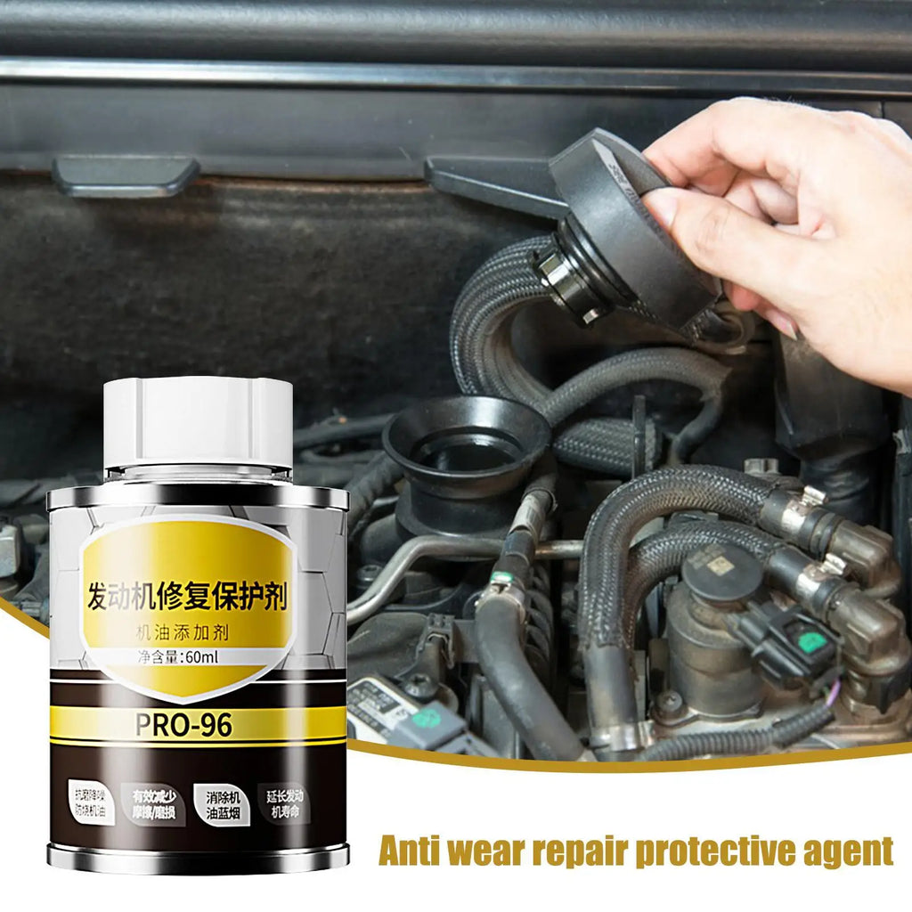 1pc Engine Repair Additive 60ml Friction Modified Car Engine Restoration Agent Vehicle Engine Maintenance Supplies For Cars SUVs Qme