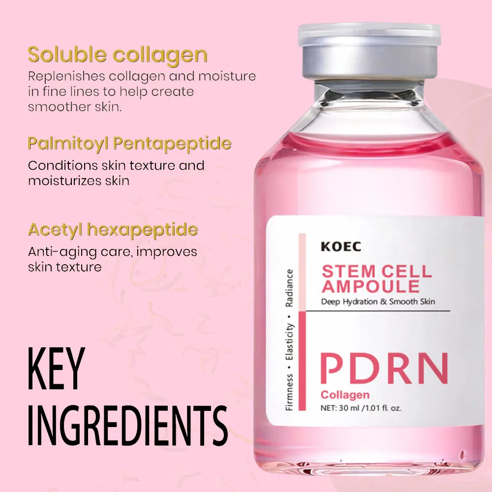 Centella PDRN Salmon Ampoule Serum Cream Advanced Deep Repair Skin Barrier Serum Face Firming Brightening Facial Essence Product Qme