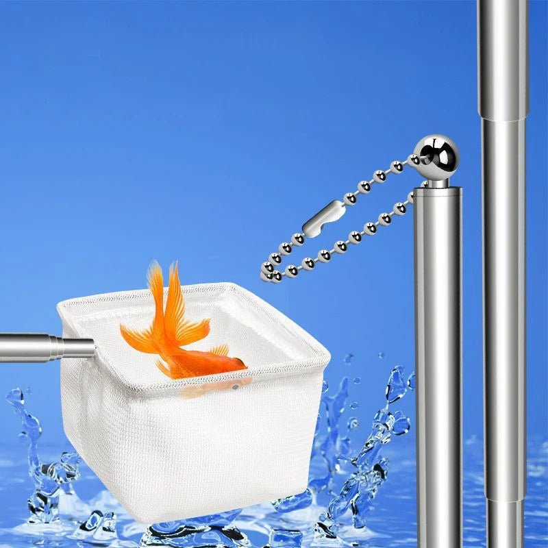 Fish Fishing Net Stainless Steel Retractable Small Shrimp Nets Qme