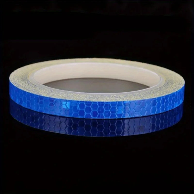 Nighttime traffic safety warning, reflective safety stickers, reflective tape signs, nighttime visibility warning tape Qme Blue