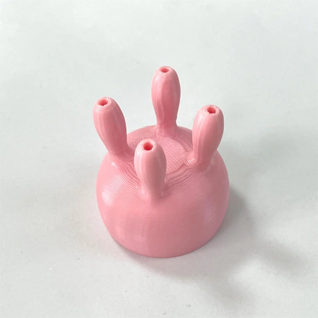 3D Printed Milk Box Lid Beautiful Cow Model Reversible Qme Pink