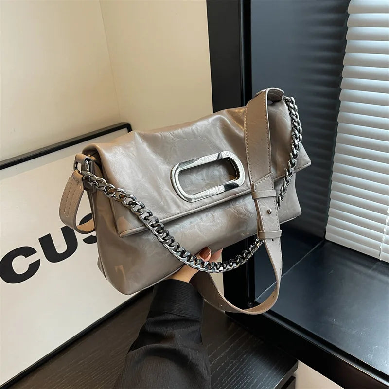 Large Capacity Commuter Tote Bag Women Vintage Chic Summer Shoulder Qme
