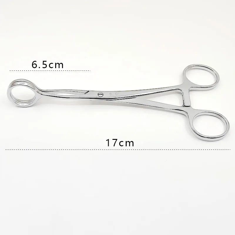 Stainless Steel Tongue Forceps Pulling Medical Oral Dentistry Qme a