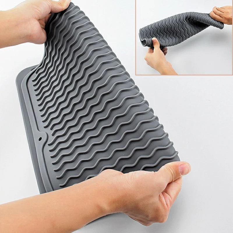 Silicone Dish Drying Mat 40 X Large Counter Draining Sink Trivet Qme
