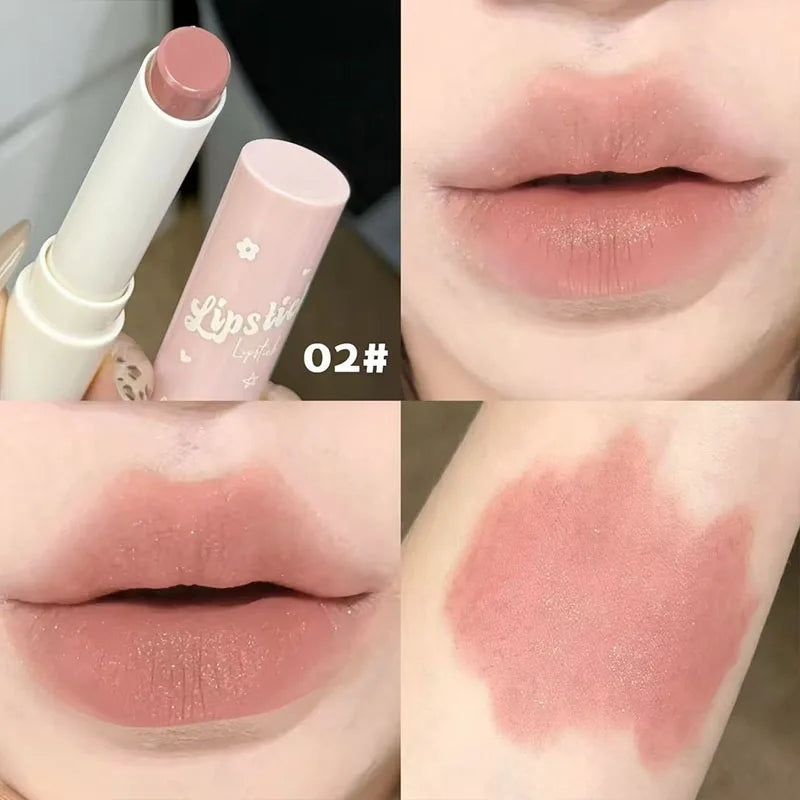 Art Value Matte Lipstick Soft Finish Subtle Sparkle Lip Gloss Ideal Qme AE837-2