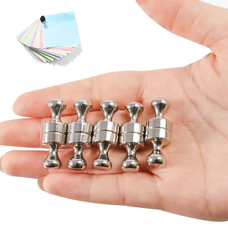 10PCS Magnetic Nail Office Calligraphy And Painting Refrigerator Strong Magnet Nail Teaching Whiteboard Magnetic Nails 12x16mm Qme