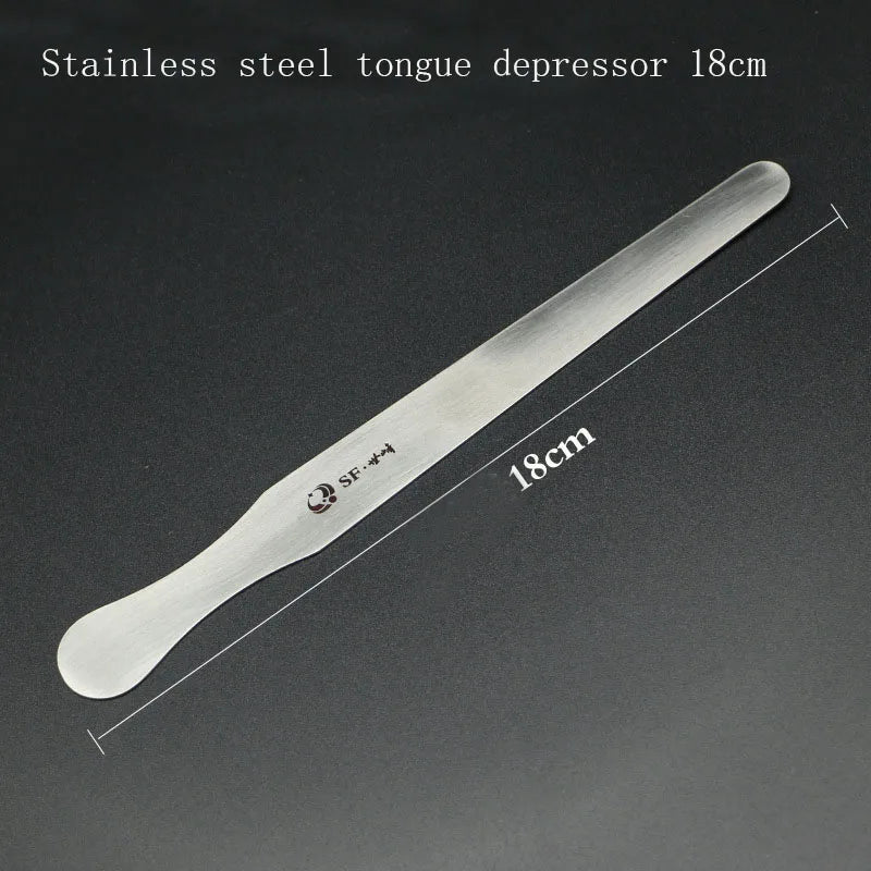 Stainless Steel Tongue Depressor Oral Examination Instrument Qme c
