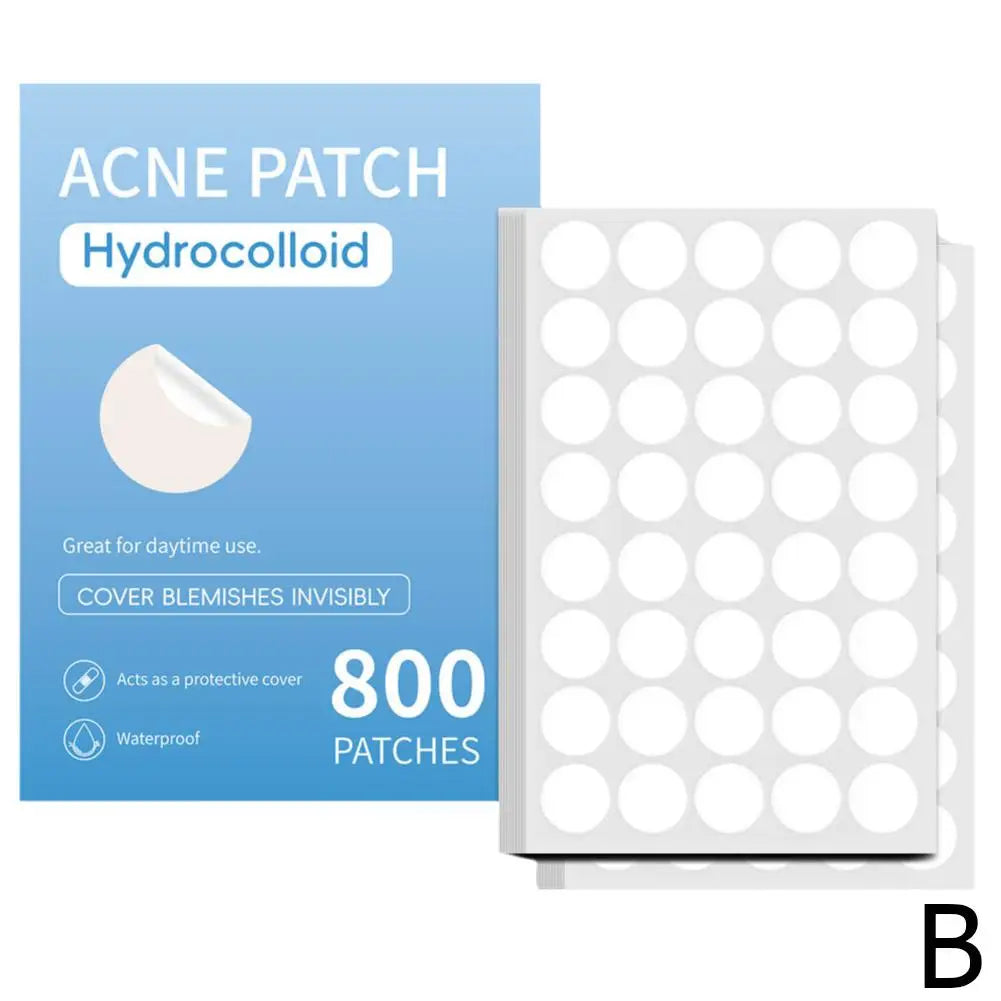 400/800/1200Pcs New Clear Pimple Patch Acne Absorbing Cover Patch Acne Dots Patches Moisturizes For Covering Zits And Blemishes Qme 800pcs CN