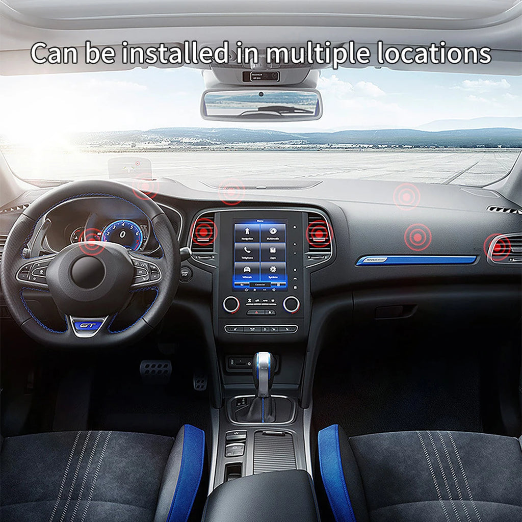 1 Metal Material Circular Mini Magnetic Phone Holder Car Qme