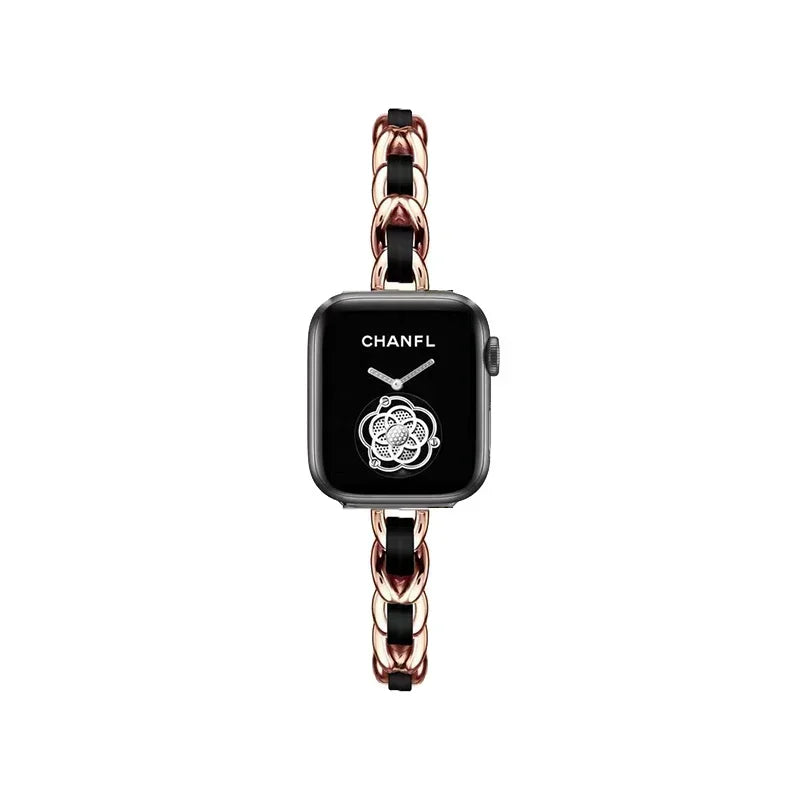 Stainless Steel Strap for Apple Watch Band 49mm 38mm 42mm 40mm 44mm Metal Bracelet iWatch Series 8 7 6 SE 5 4 3 2 1 ultra Strap Qme