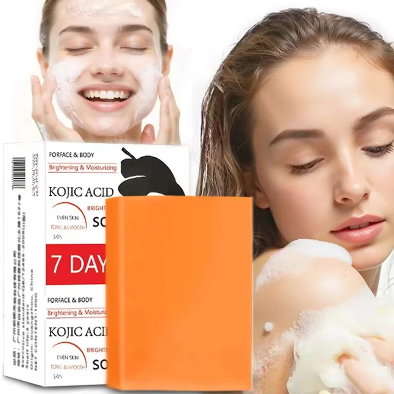 Kojic acid Handmade Soap Glutathione Frosted Soap Nourishing Skin Moisturizing Facial Care Cleansing Body Care Wash Soap Qme 1pc